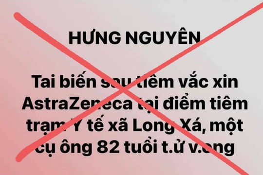 Giám đốc Sở Y tế thông tin rõ về cụ ông bị tai biến mạch máu não sau khi được tiêm vắc-xin