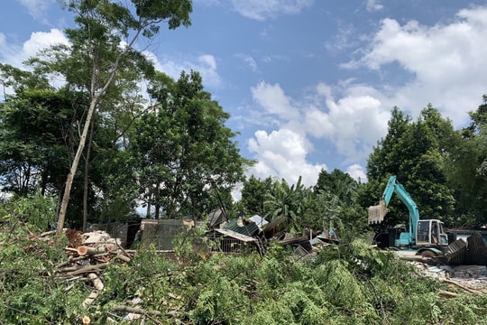 Thái Hòa thực hiện cưỡng chế thu hồi đất bàn giao mặt bằng cho đơn vị thi công