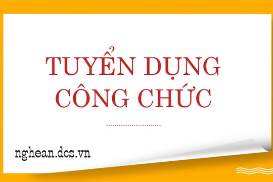 Thông báo tuyển dụng công chức