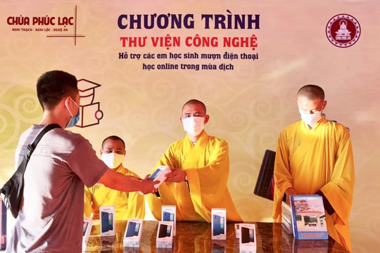 Các chùa trong tỉnh hỗ trợ học sinh có hoàn cảnh khó khăn