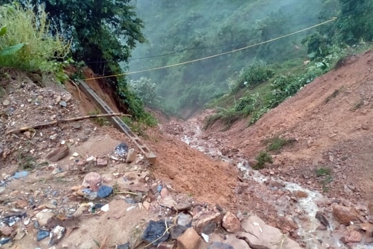 Nhiều xã vùng cao Nghệ An thiệt hại do mưa lớn