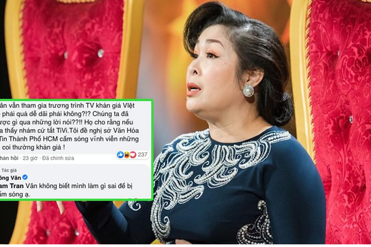 NSND Hồng Vân lên tiếng khi bị đề nghị cấm sóng: không biết mình làm gì sai