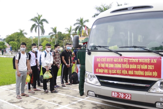 Nghệ An có 409 thí sinh trúng tuyển vào các trường quân đội 