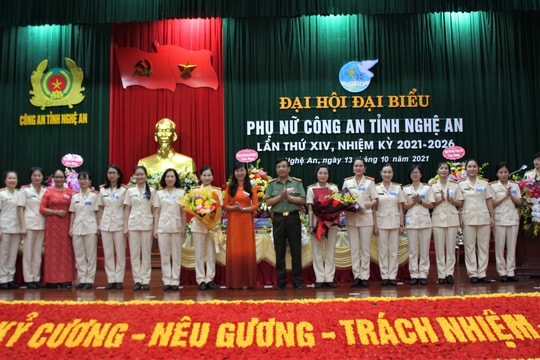 Đại hội đại biểu phụ nữ Công an tỉnh Nghệ An lần thứ XIV, nhiệm kỳ 2021 - 2026