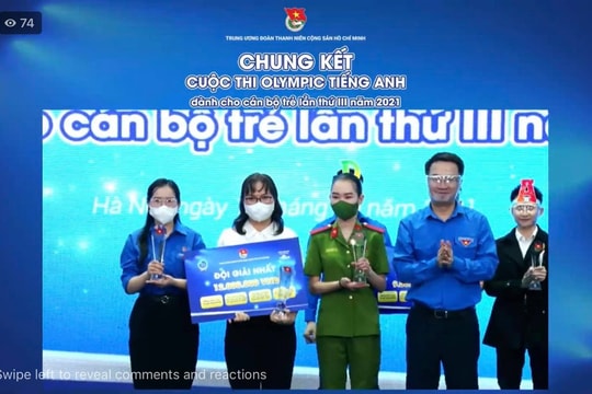 Phóng viên Báo Nghệ An đạt giải Nhất tại cuộc thi Olympic tiếng Anh cán bộ trẻ toàn quốc