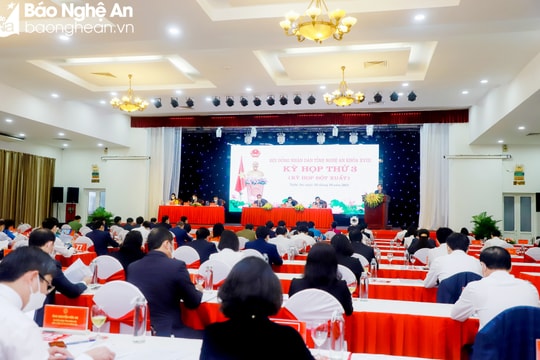 Khai mạc Kỳ họp thứ 3, HĐND tỉnh Nghệ An khóa XVIII
