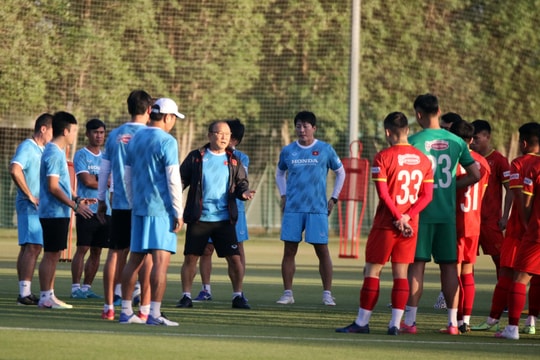 Thầy trò HLV Park Hang-seo sẵn sàng cho mục tiêu tại Vòng loại U23 châu Á 2022