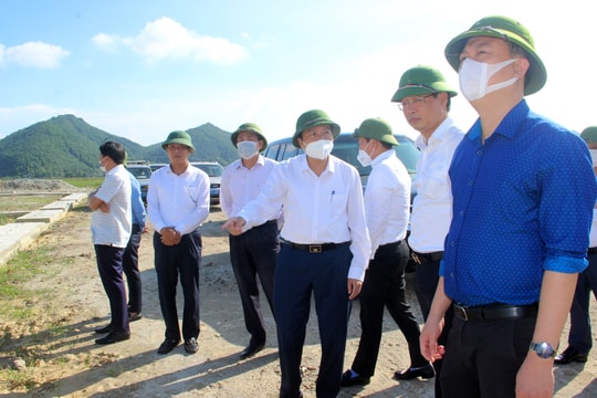 Lãnh đạo tỉnh kiểm tra tiến độ thi công cao tốc Bắc Nam đoạn qua Hưng Nguyên