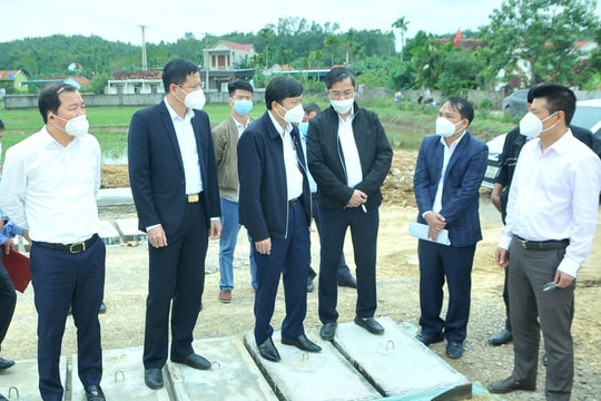 Đôn đốc giải phóng mặt bằng cao tốc Bắc Nam đoạn qua TX.Hoàng Mai