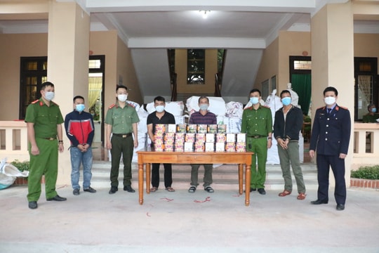 Nghệ An: Triệt phá đường dây buôn bán gần 2 tấn pháo nổ