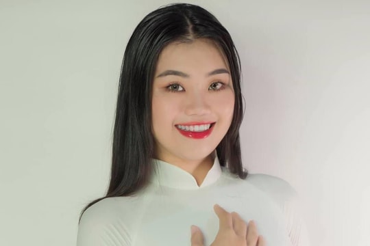 Cô gái 18 tuổi cao 1,81m gây 'sốt' khi thi Hoa hậu Hoàn vũ Việt Nam