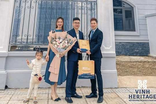 Vinh Heritage bàn giao những căn biệt thự sinh thái đa tầng đầu tiên