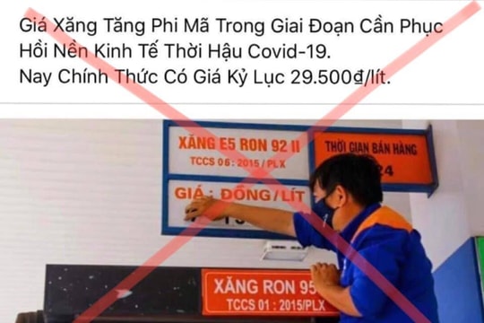 Nghệ An: Ba trường hợp đăng tải thông tin sai sự thật về giá xăng bị xử lý