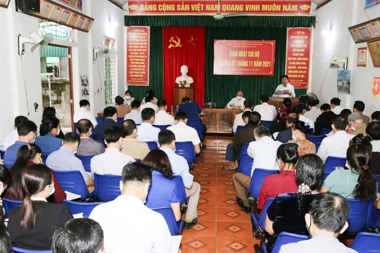 Tương Dương, Nghĩa Đàn, Thanh Chương tổ chức sinh hoạt chi bộ mẫu theo quy định của Tỉnh ủy