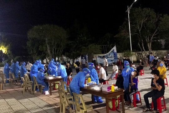 Nghệ An: Lấy mẫu hàng nghìn người dân liên quan đến các ca nhiễm Covid-19 mới