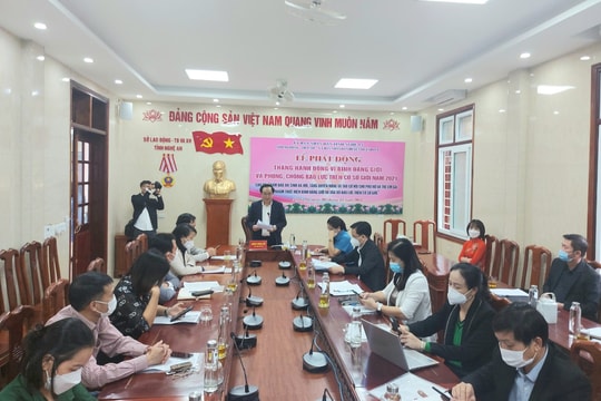 Nghệ An phát động Tháng hàng động vì bình đẳng giới và phòng chống bạo lực 2021