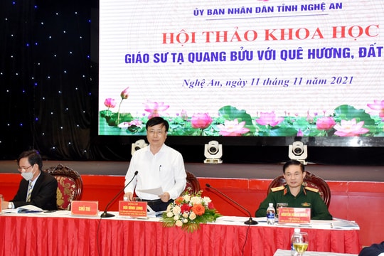 Nghệ An tổ chức Hội thảo ‘Giáo sư Tạ Quang Bửu với quê hương, đất nước’