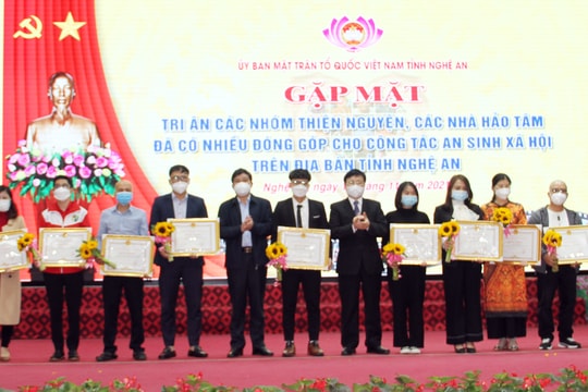 Gần 200 tỷ đồng ủng hộ công tác an sinh xã hội ở Nghệ An