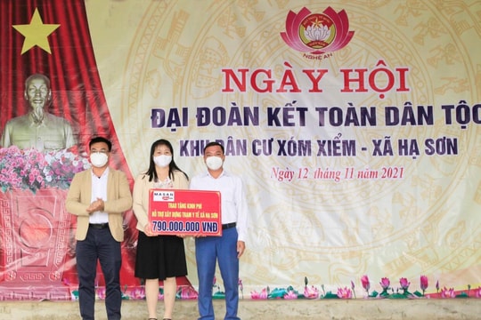 Công ty TNHH MNS FARM Nghệ An trao hơn 1 tỷ đồng ủng hộ người nghèo ở Quỳ Hợp