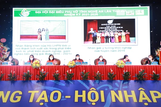 Đồng chí Nguyễn Thị Quỳnh Hoa tái đắc cử chức Chủ tịch Hội LHPN tỉnh Nghệ An