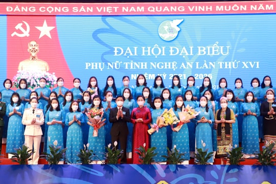 Danh sách 42 Ủy viên Ban Chấp hành Hội Liên hiệp Phụ nữ tỉnh Nghệ An khóa XVI, nhiệm kỳ 2021 - 2026