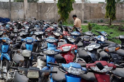 Công an Thị xã Cửa Lò thông báo tìm chủ sở hữu phương tiện bị tạm giữ quá thời hạn