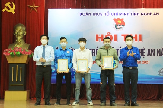Trao giải Hội thi Người thợ trẻ giỏi Nghệ An năm 2021