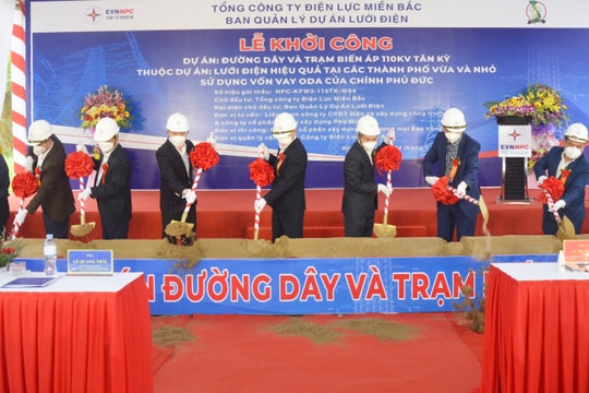 Nghệ An: Khởi công Dự án đường dây và trạm biến áp 110kV Tân Kỳ