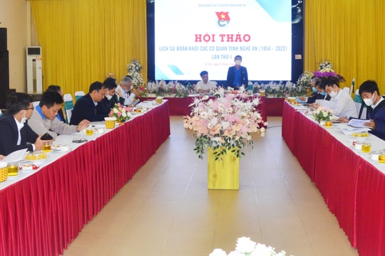 Hội thảo lịch sử Đoàn Khối Các cơ quan tỉnh (1954 - 2022) lần thứ 1
