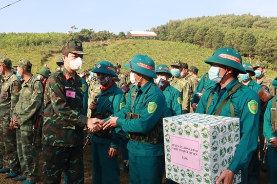 Huyện Quỳ Châu bế mạc diễn tập khu vực phòng thủ năm 2021