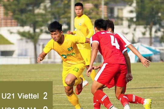 U21 SLNA chịu thất bại đầu tiên trước U21 Viettel