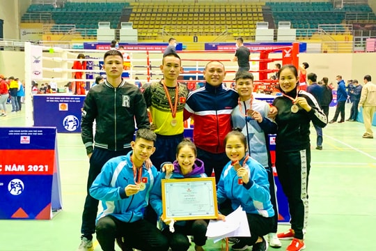 Đoàn Nghệ An đạt 4 Bạc, 2 Đồng tại Giải vô địch Boxing toàn quốc năm 2021