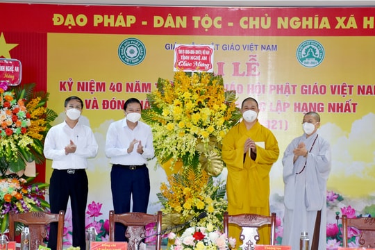 Phật giáo Nghệ An chung sức, đồng lòng xây dựng quê hương giàu đẹp