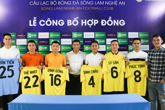 Câu lạc bộ SLNA gia hạn hợp đồng với 6 cầu thủ 