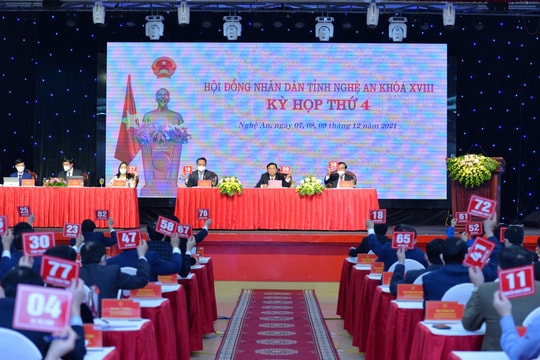 Bế mạc Kỳ họp thứ 4, HĐND tỉnh khóa XVIII, nhiệm kỳ 2021-2026  ​