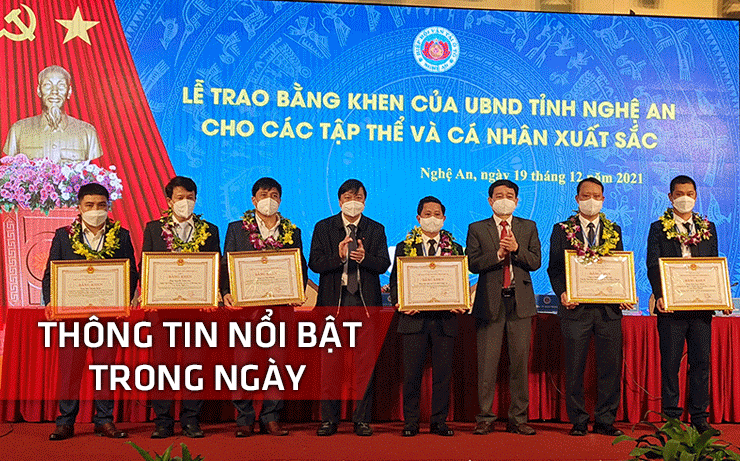 Nghệ An: Thông tin nổi bật ngày 19/12