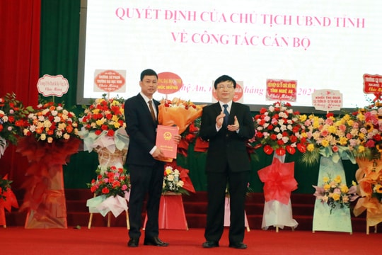 Bổ nhiệm Hiệu trưởng Trường Cao đẳng Sư phạm Nghệ An