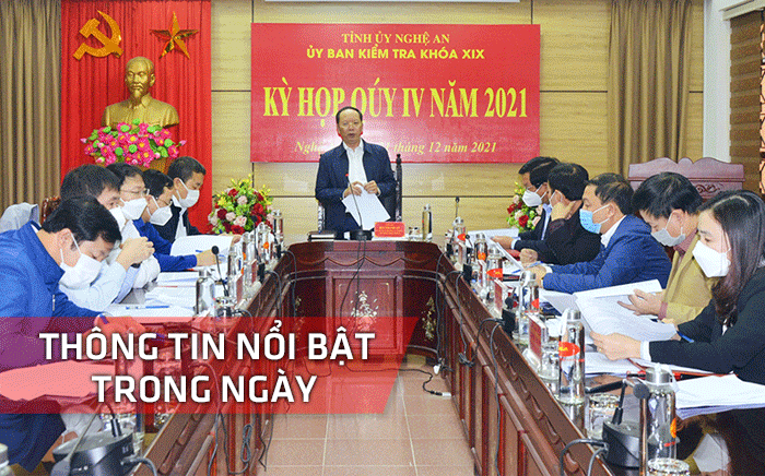 Nghệ An: Thông tin nổi bật ngày 22/12