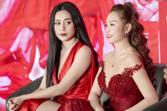 Phương Oanh đọ sắc bên vợ Tuấn Hưng