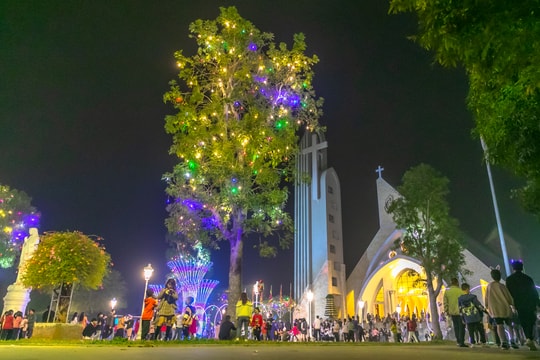 Không khí đón Giáng Sinh ở thành Vinh