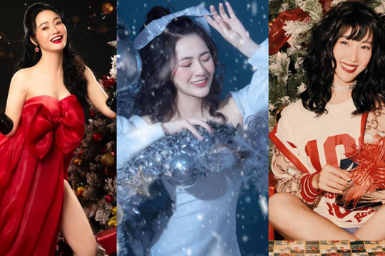 Sao Việt với bộ hình Giáng sinh đẹp lung linh