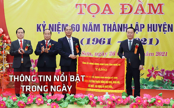 Nghệ An: Thông tin nổi bật ngày 26/12