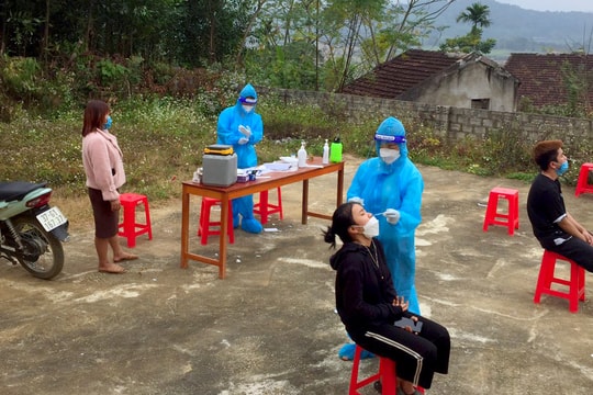 Nghệ An: Phong tỏa tạm thời một bản do liên quan đến chùm ca bệnh cộng đồng