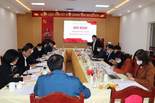 Phó Bí thư Thường trực Tỉnh ủy dự Hội nghị kiểm điểm Ban Thường vụ Đảng ủy Khối Các cơ quan tỉnh