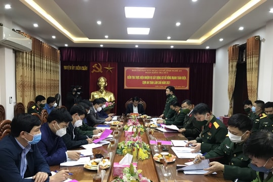 Kiểm tra công tác xây dựng cơ sở vững mạnh toàn diện, cụm an toàn làm chủ tại Diễn Châu