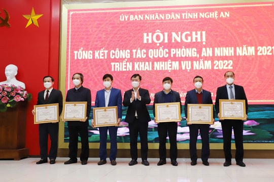 Tỉnh Nghệ An tổng kết công tác quốc phòng, an ninh năm 2021