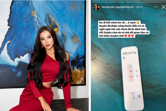 Á hậu Kim Duyên mắc Covid-19 ngay khi trở về từ Hoa hậu Hoàn vũ 2021
