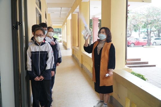 Xuất hiện F0, các trường học ở thành phố Vinh thích ứng để dạy học bình thường