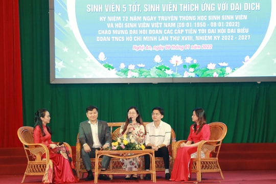 Tổ chức diễn đàn Sinh viên 5 tốt, sinh viên thích ứng với đại dịch