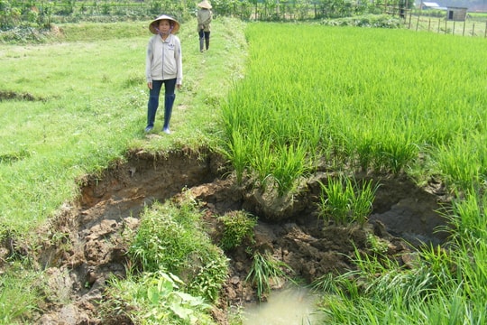 Hố 'tử thần' liên tiếp xuất hiện ở xã miền núi Nghệ An 